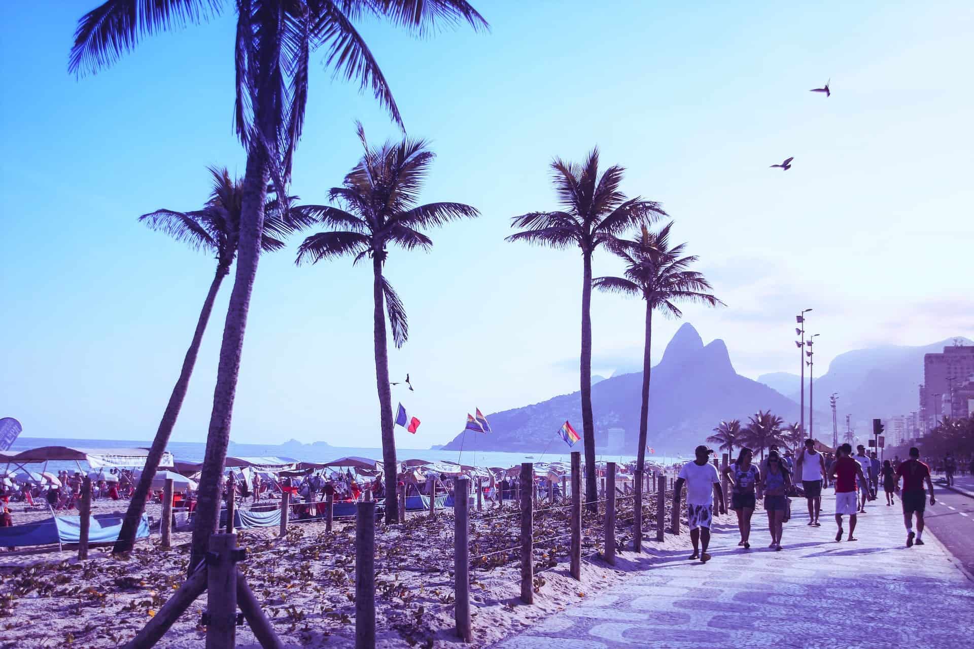 Beach promenade Rio