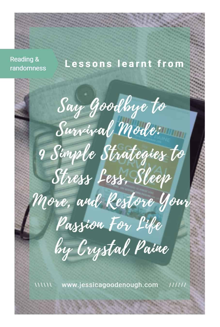 Pin this: lessons learnt from Say Goodbye to Survival Mode by Crystal Paine