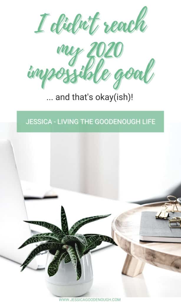 If you've been reading my blog for a while, you'll know that I'm an advocate of setting one big, juicy goal every year that scares the crap out of you... a.k.a an "impossible goal". Read on for a look back on the end of 2020, on the progress I made on my impossible goal and how I'm processing all this. 