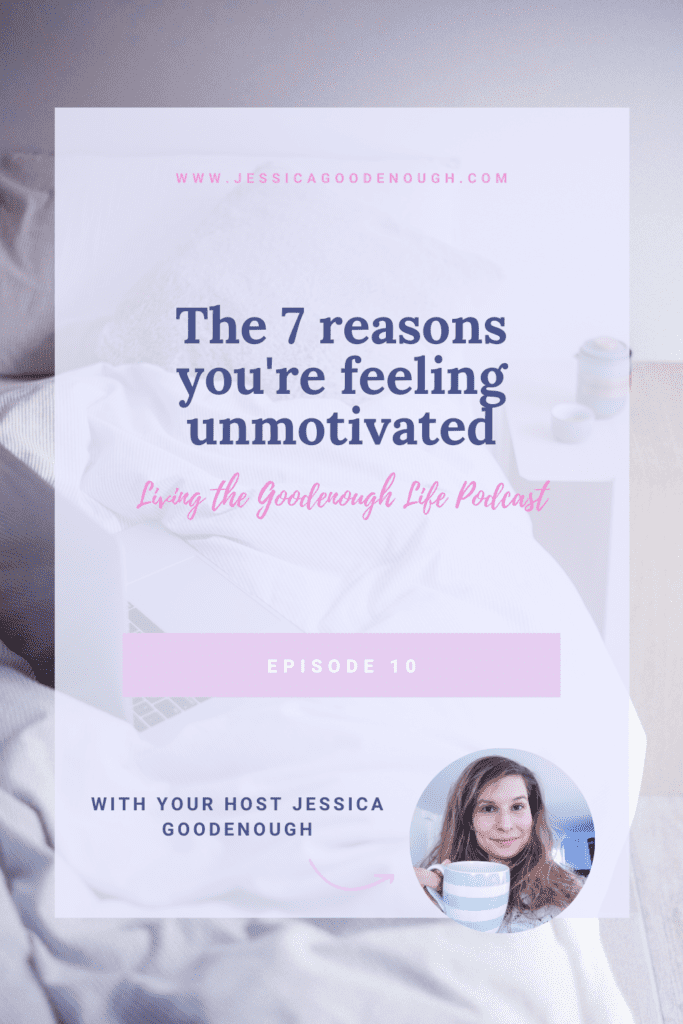 Are you struggling to follow through with your plans and show up for your goals? In this episode, I get specific about the reasons why you're feeling discouraged or unmotivated, and what you can do about it!