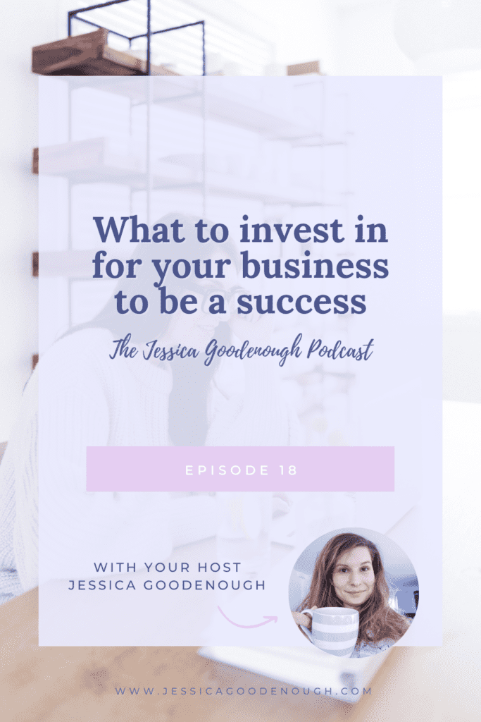 I'm back from my short break! And today I'm chatting about when and what to invest in for your business to be a success.