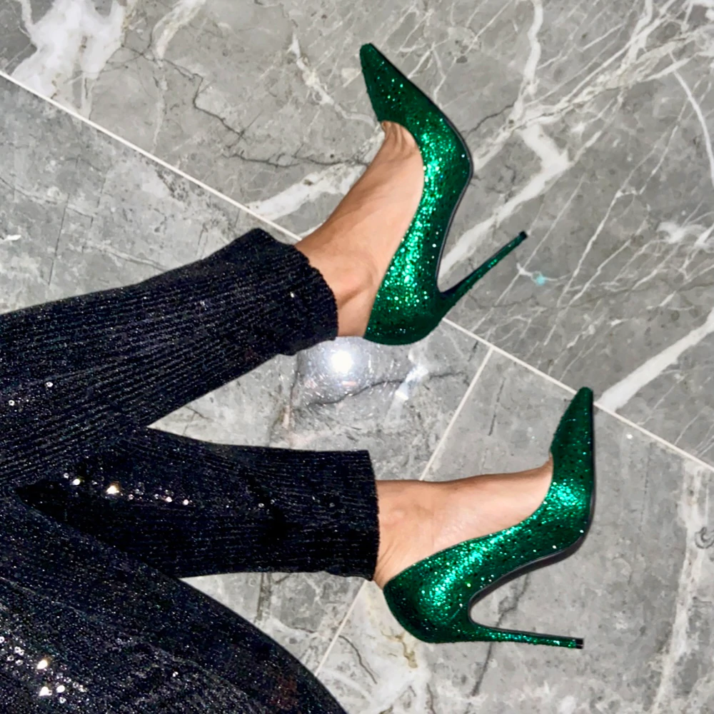 Vegan green heels - vegan fashion bramds