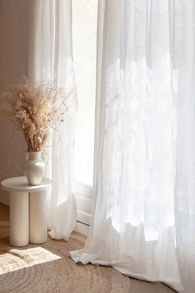 White linen curtains - 22 natural homeware pieces that are both trendy and timeless
