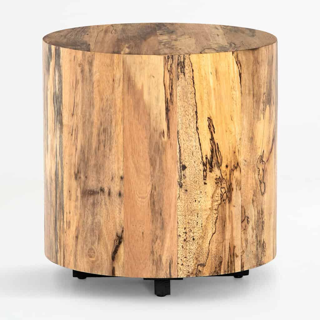 Dillon spalted primavera end table - 22 natural homeware pieces that are both trendy and timeless