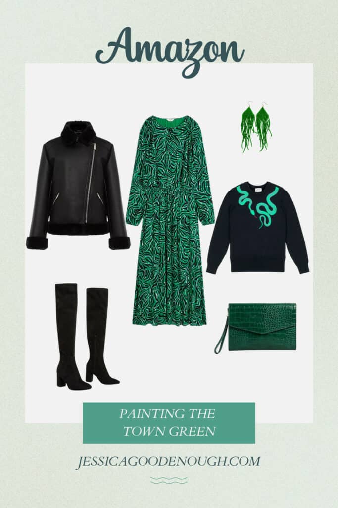 Wear green in autumn - Amazon outfit