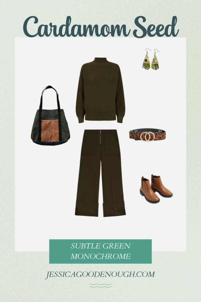 Wear green in autumn - Cardamom seed outfit