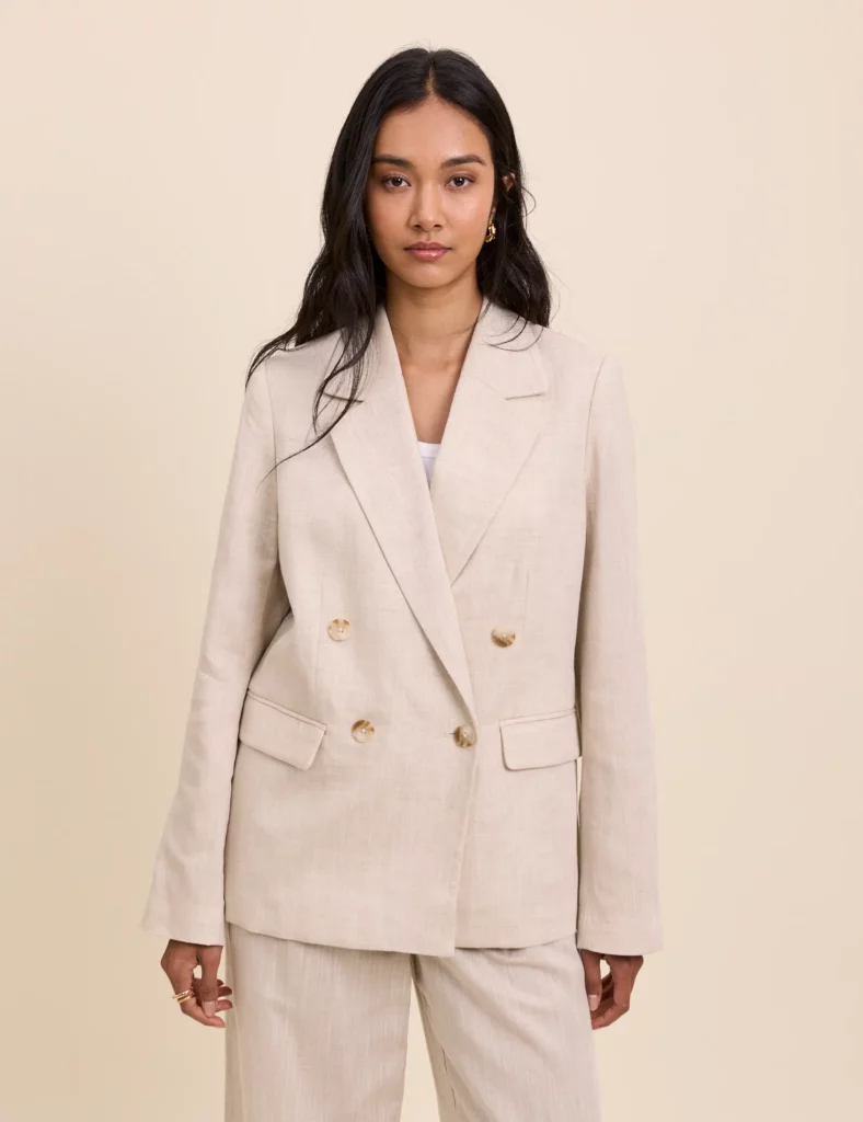 Stone Double Breasted Alicia Blazer